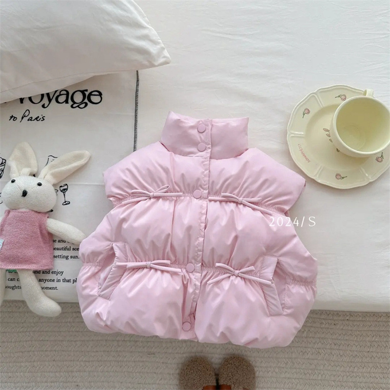 Chaleco salado de siete niñas, ropa de otoño e invierno, nuevo estilo, estilo occidental, chaleco de algodón para niños, chaleco cálido para bebés de invierno, chaleco