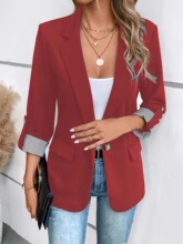 X 36270 Buttoned Sleeves Blazer ����Ŧ������ ŷ���羳