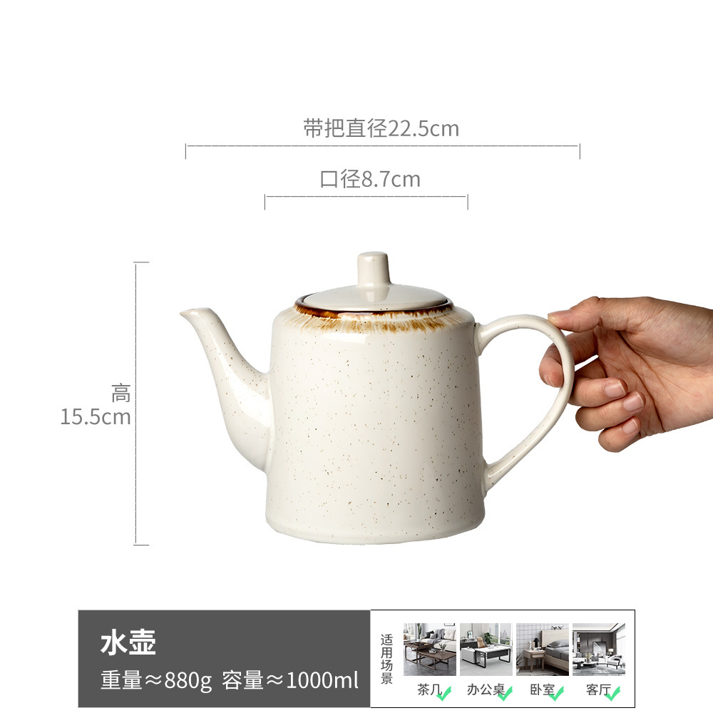 Muchos usos Colección de botellas de agua Olla para el hogar Botella de agua fría de gran capacidad Venta al por mayor Decoración de flores de cerámica retro Olla de mano