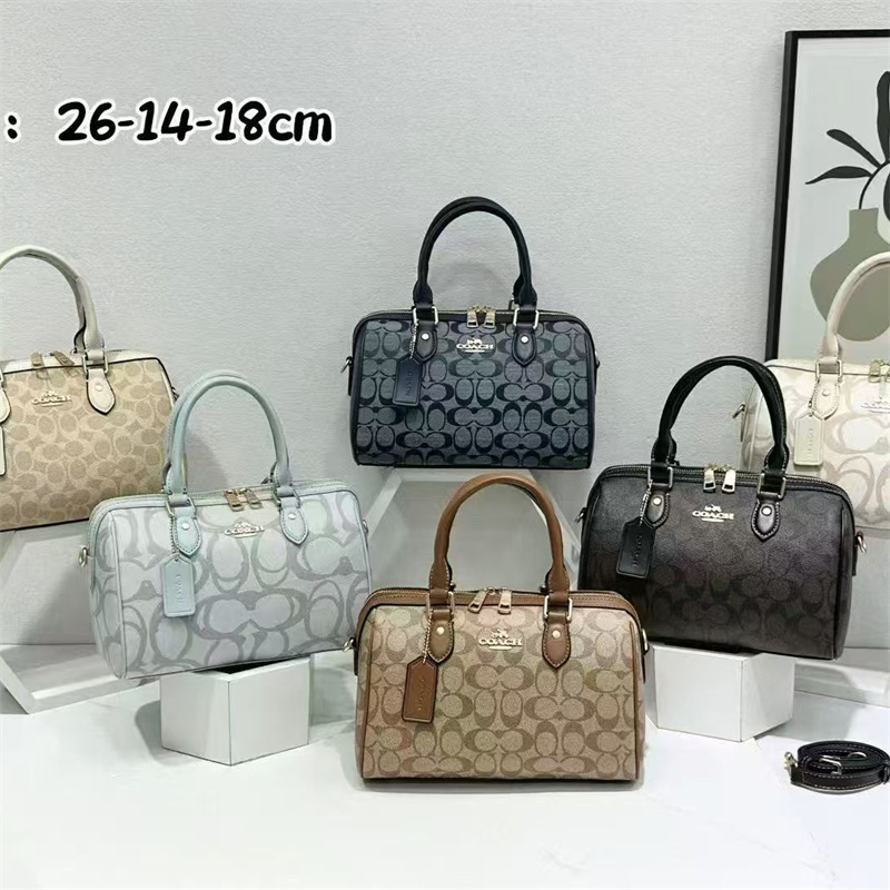 C Brand Large Boston Pillow Bag, Large Capacity Printed Handbag, Shoulder and Crossbody Bag for Daily Commuting, Fashionable Women's Bag