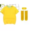 Yellow socks, with short sleeve