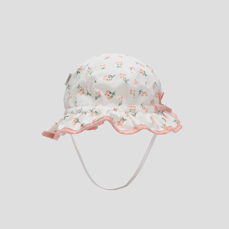 Gorro De Pescador De Algodón Con Motivo Floral Pequeño display picture 5