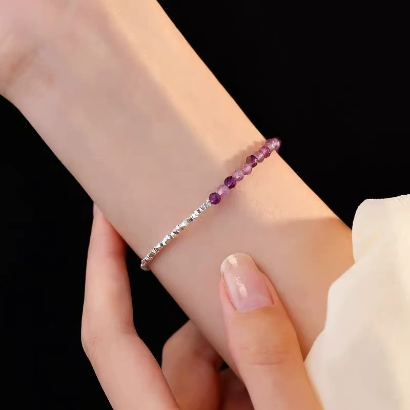 Round Zircon Bracelet Beads, 925 Silver Sample, Simple Elegant Charm (Multiple Codes)