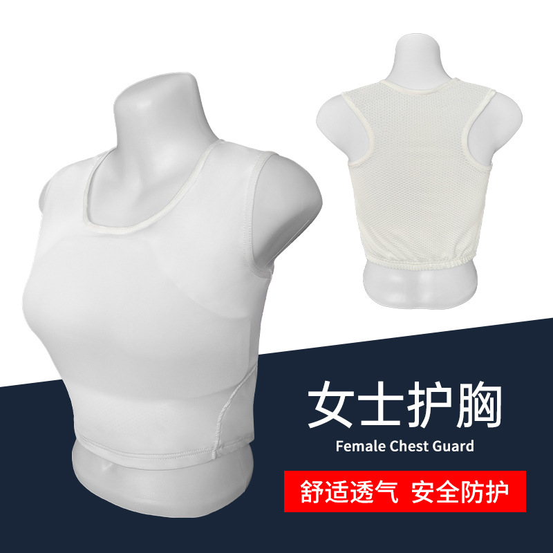 Karate Women's Chest Protective Body Protective Equipment Women's Protective Vest Practical Training Competition Fighting Fighting