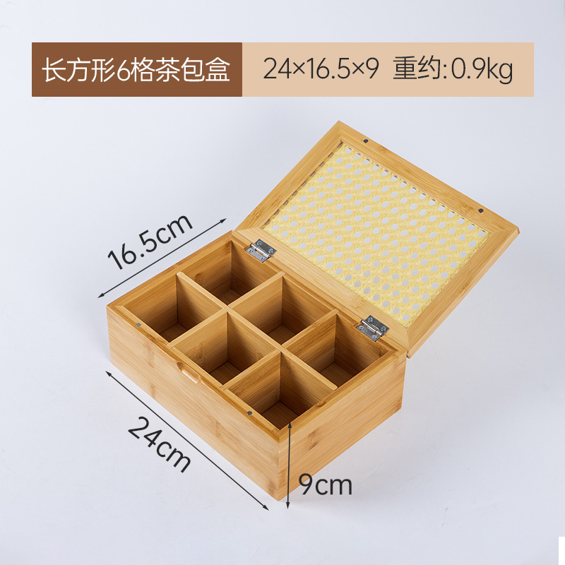 Caja de almacenamiento de seis celdas