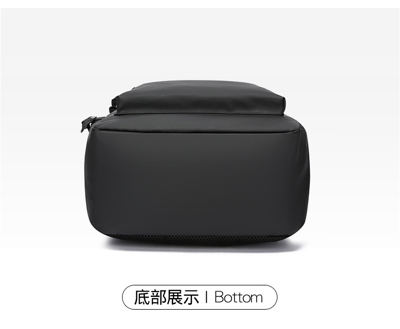 Cross-border simple and large-capacity backpack for men, high-end and stylish college student schoolbag, fashionable and casual business travel backpack undefined