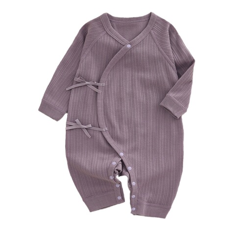 Baby jumpsuit pure cotton comfortable jacquard rompers for all seasons new born baby clothes partial breast belly protection clothes baby butterfly clothes