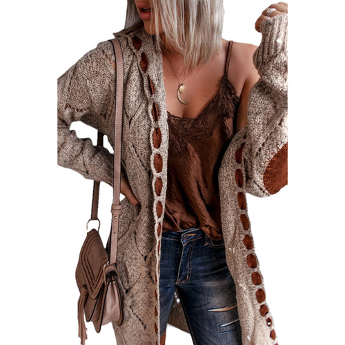 2025 Knit Shirt eBaywish Long-Sleeve Cardigan Sweater