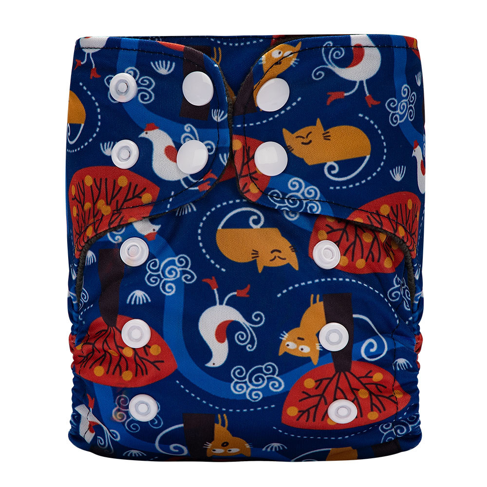 Pantalones de pañales para bebés recién nacidos transfronterizos anillo de orina polar pantalones de entrenamiento para bebés lavables transpirables pantalones impermeables a prueba de fugas