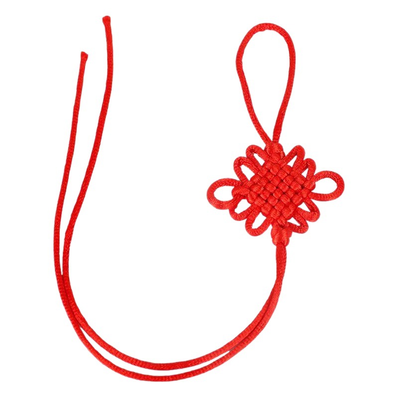 Factory wholesale Chinese knot auspicious knot hand woven multi-color car hanging tassel home
