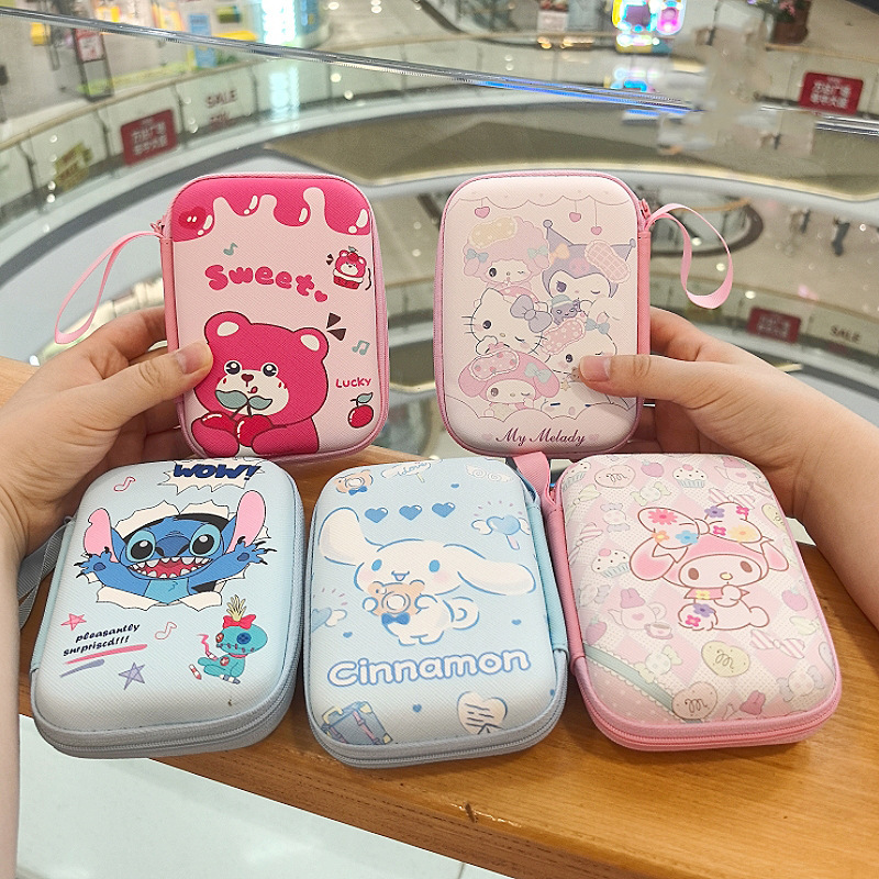 Data cable storage bag mobile phone charger portable storage bag headset USB disk ccd camera bag storage bag zipper bag