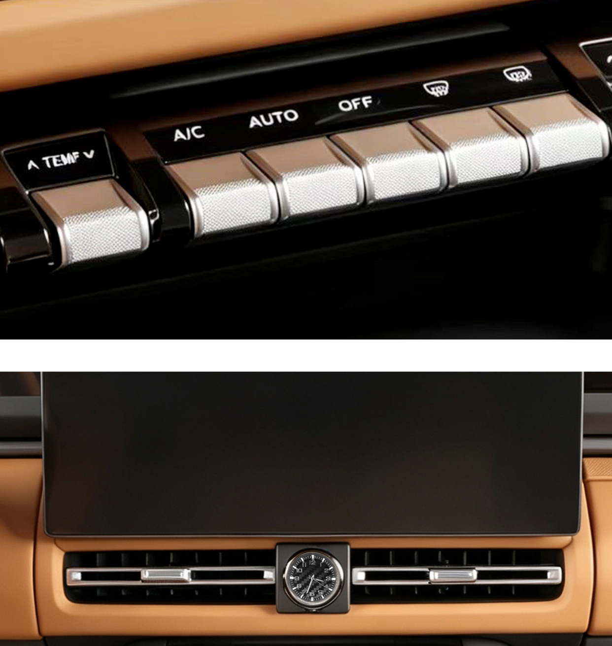 Suitable for ICAR V27 central control quartz watch, special car clock interior modification and decoration accessories