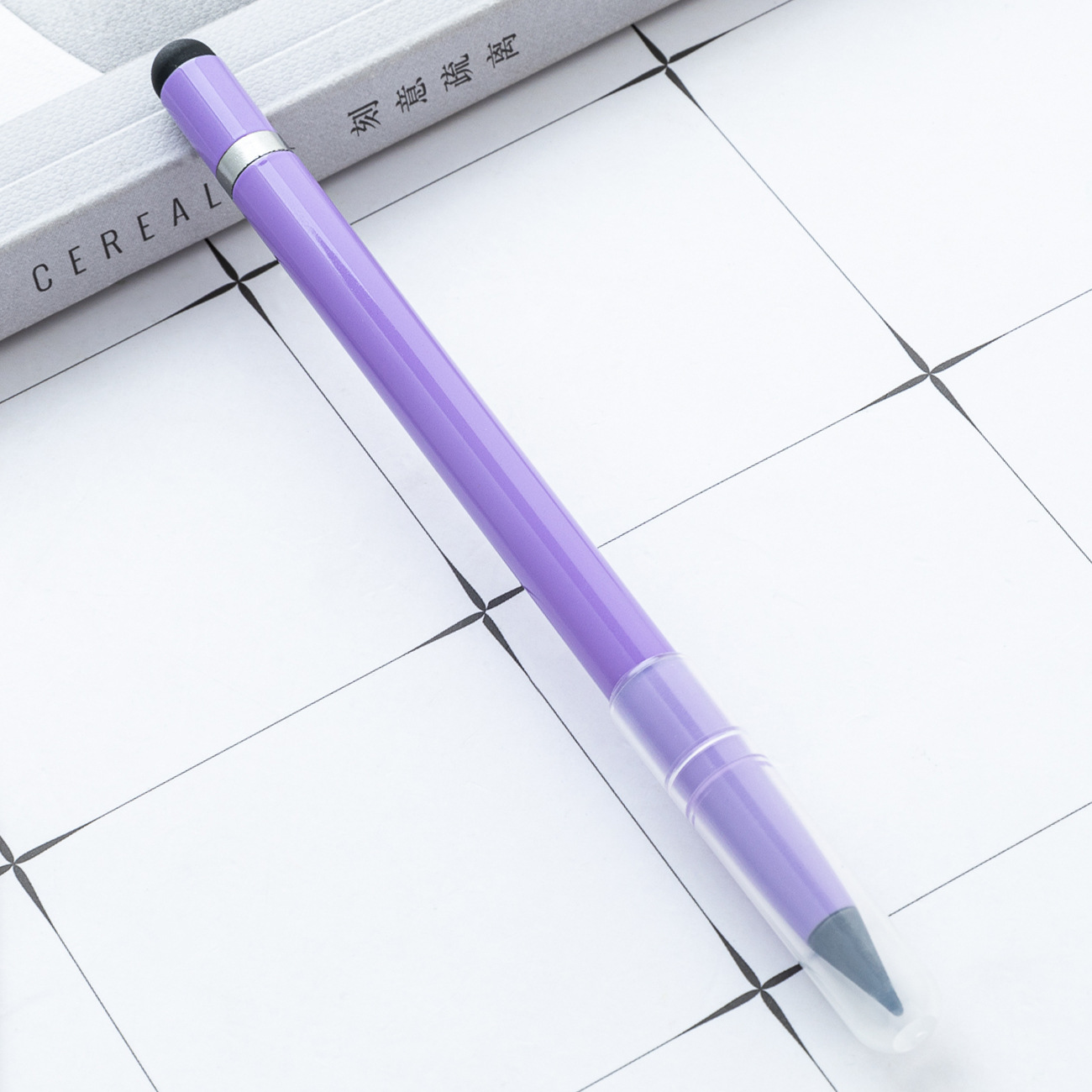 Tecnología negra lápiz eterno sin cortar pantalla táctil lápiz de cabeza de capacitancia para estudiantes de escritura lápiz borracha para escribir lápiz continuo