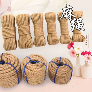 跨境电商包装12345粗细麻绳DIY手工编织麻线装饰品水管缠绕捆绑绳