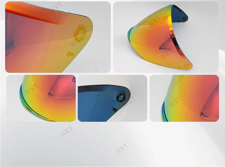 Of626 Motorcycle Helmet Lens Is Compatible with the Of626 Three-Quarter Helmet, Featuring Anti-Fog and Full-Face Protection, Sunshade, and Wind Protection
