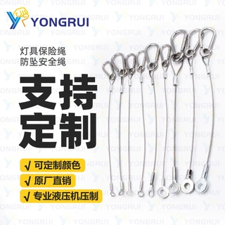 厂家定制汽车配件拉线 不锈钢灯具保险绳 工矿灯摄像头防坠保护绳