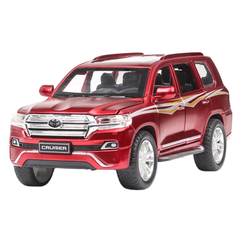 Modelo de Coche Land Cruiser a Escala 1:32 de Aleación con Sonido y Luz, Adorno Decorativo para Dormitorio Infantil, Venta al por Mayor Transfronteriza