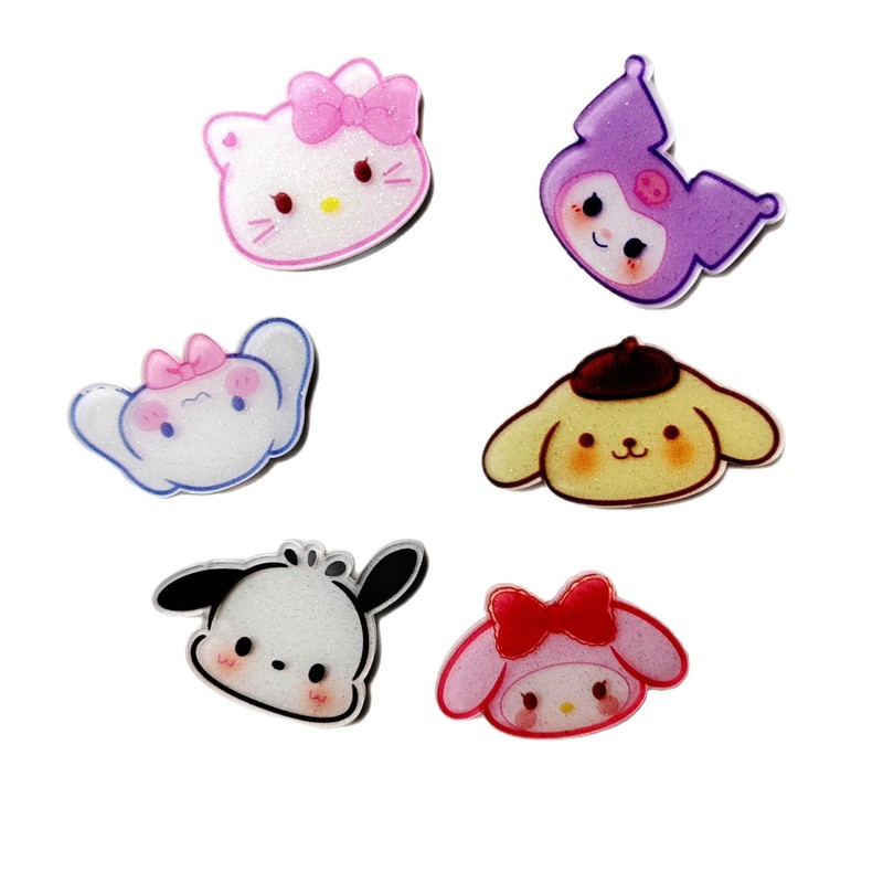 アクリルヘアロープヘアバンド diy ジュエリーアクセサリーブローチバッジ冷蔵庫マグネットクリエイティブ二次元装飾卸売|undefined