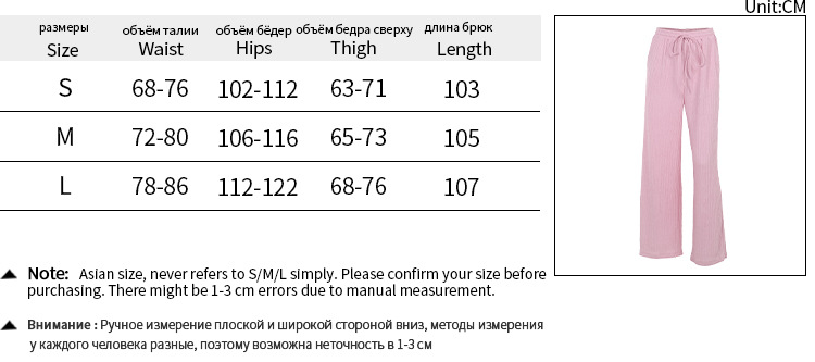 Title 1, Calças femininas casuais, estilo simples, com c...