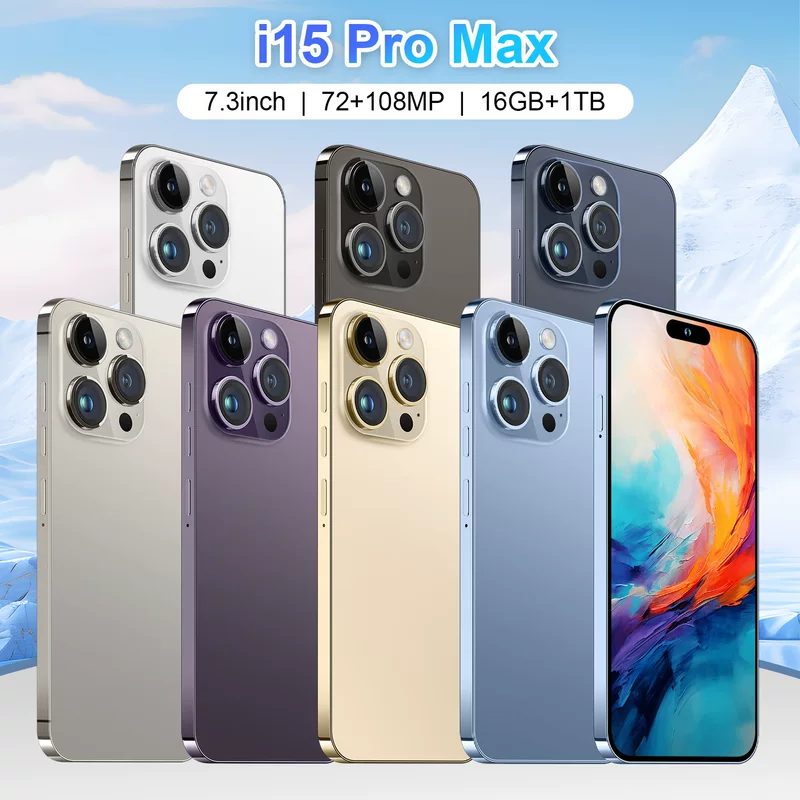 Новый кроссбордерский смартфон I15 ProMax 5G глобальная универсальная Lingdong Island 16+1 ТБ Android 8.1