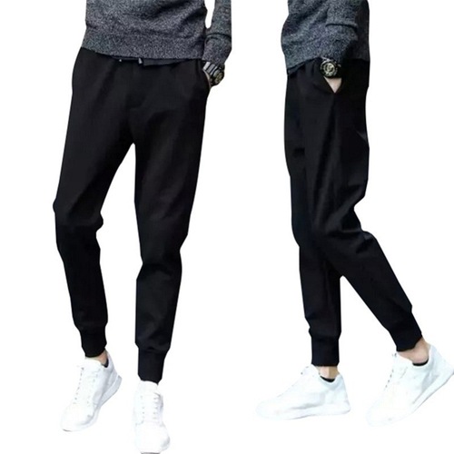 Men's Autumn Exercise Pants Casual Trendy Mini Straight Leg Youth Student Gathered Ankle 9/10 Pants Dropshipping
