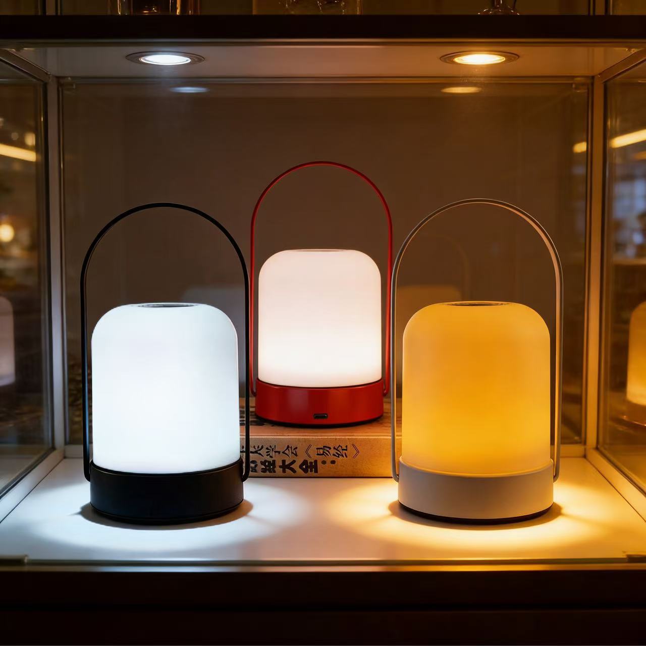 LED transfronterizo Amazon nueva lámpara portátil recargable luz nocturna dormitorio cabecera luz de atmósfera luces de camping al aire libre