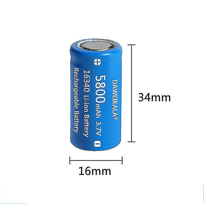Wholesale GTL16340 lithium battery 3.7V5800mAh laser pointer strong light flashlight instrument street light