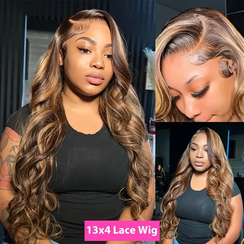 12A Front Lace Wig Women's Front Lace Wig Stamp Large Wave Long Curly Hair Full Head Cover