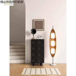 Home Retro Bucket Cabinet Bedroom Bedside Storage Locker Living Room Simple Bucket Cabinet Living Room Tv Sofa Side Cabinet