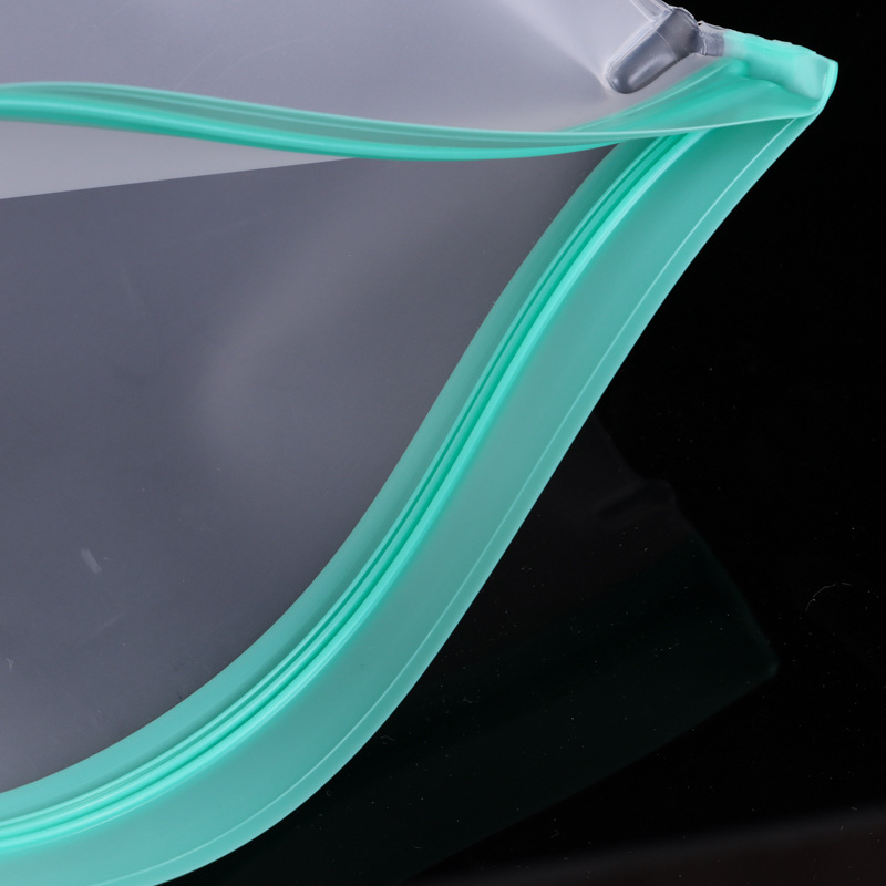 Suministro de fábrica bolsa de comida PEVA impermeable fresco-mantenimiento translúcido bolsa autosellante esmerilado logotipo impreso formulación profesional