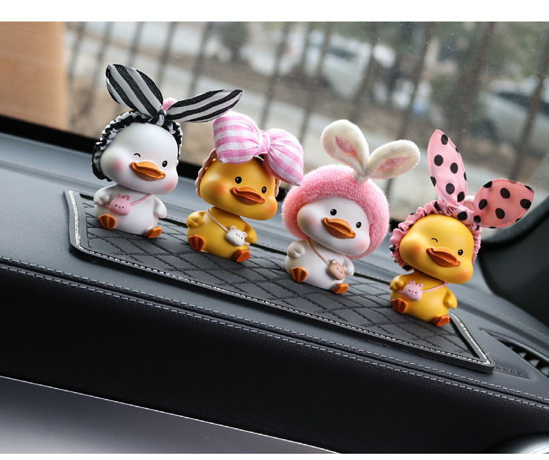 Car Ornaments Creative Cute Cartoon Central Control Swing Platform Car Decoration Car Accessories Internet Celebrity Car Supplies Cute Pet