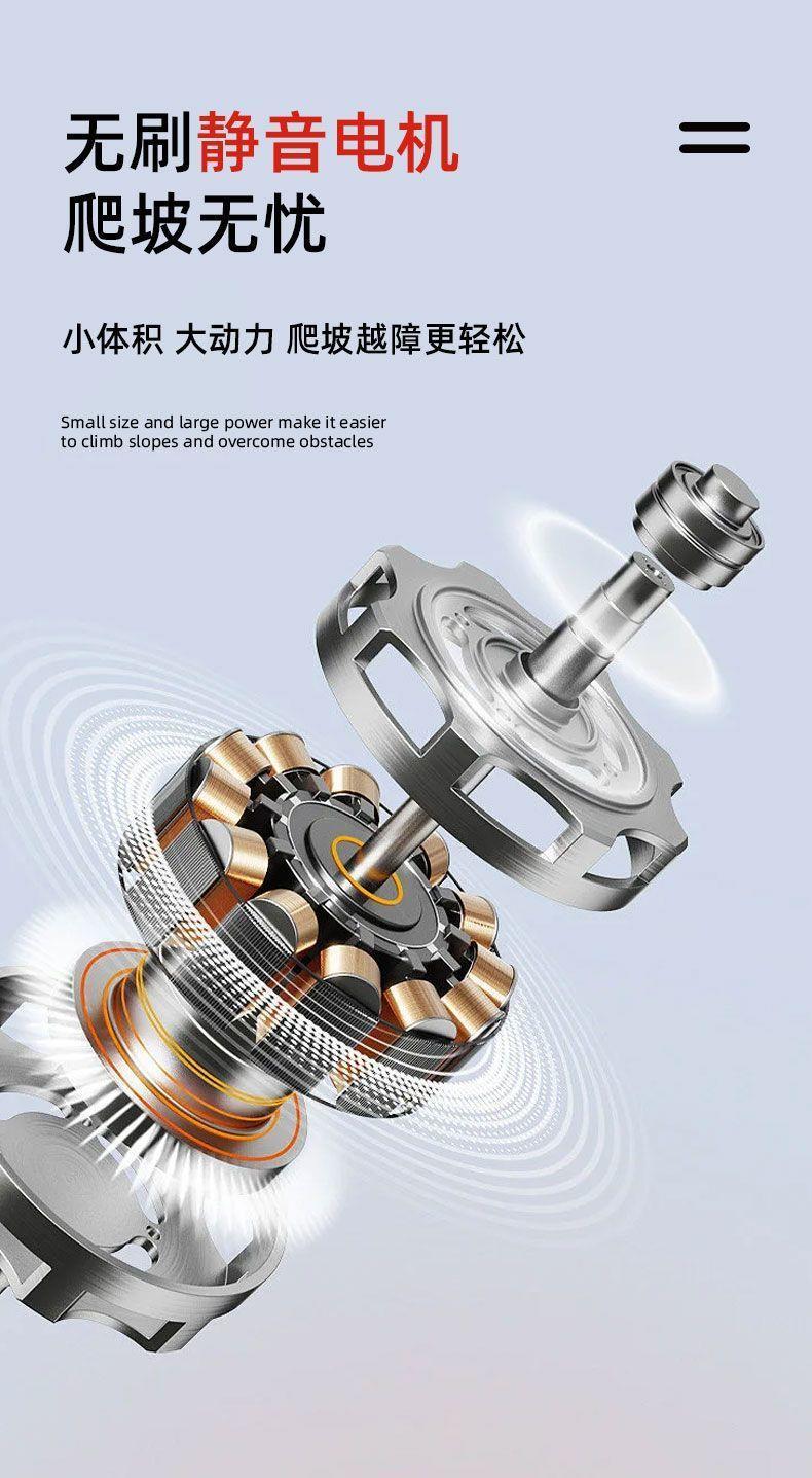 New Model of Elderly Mobility Scooter, Four-Wheeled Low-Speed Portable Fully Foldable Mobility Scooter for Adults, Small Electric Vehicle