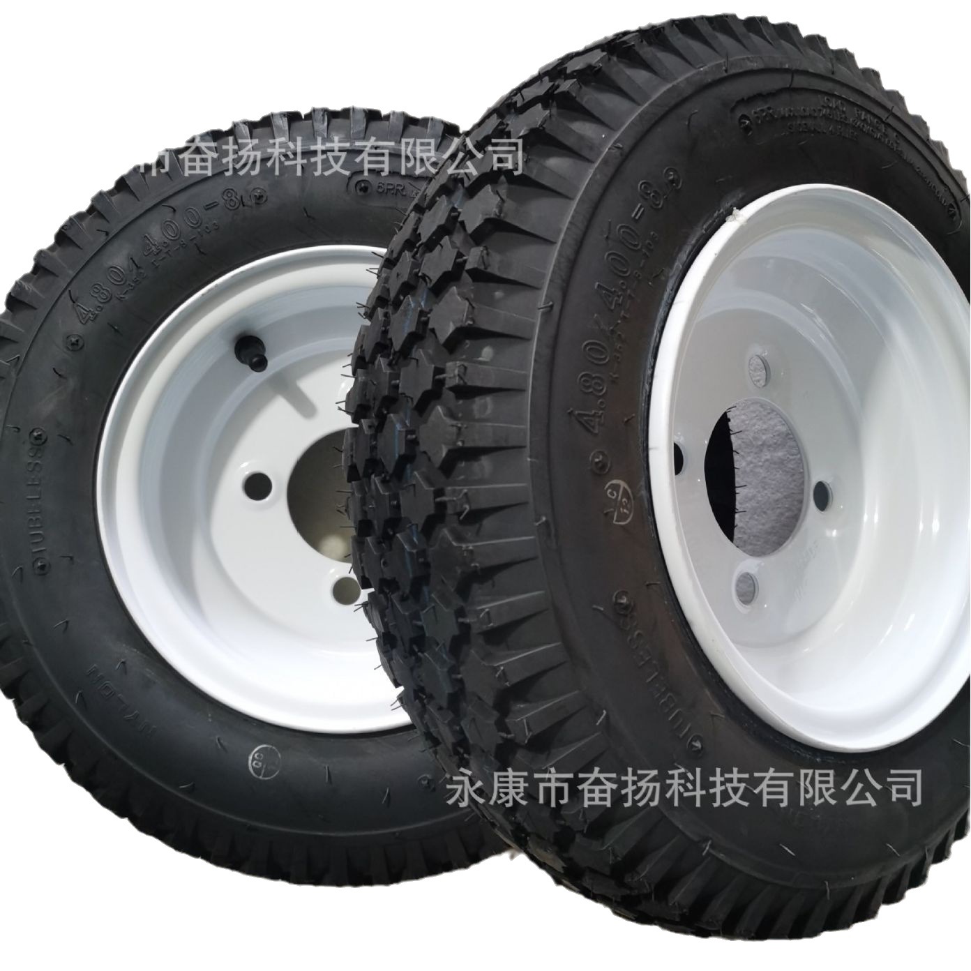 超耐磨台湾建大4.80/4.00-8拖车轮胎电动三轮车轮胎轮毂 72*101.6