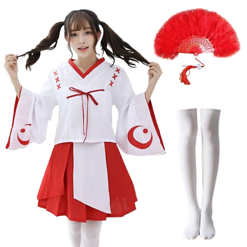 Foreign Trade Export Japanese Maid Anime Kimono Platycodon Dress Adult Women's Cosplay Jile Clean Soil