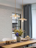 Japanese ceiling lamp for living room, modern bar glossy lights for corridor, flowered