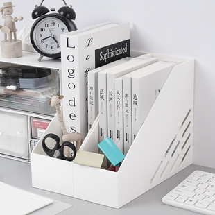 A4 File Storage Box File Frame Plastic File Rack Bookshelf Textbook Bookend Box Wholesale