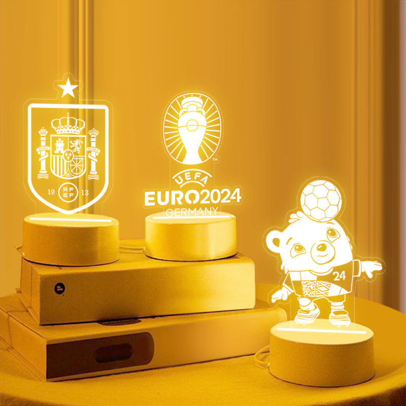 Germany 2024 European Cup Mascot Souvenir Fan Atmosphere Theme Lottery Store Decorative Figure Scene 
