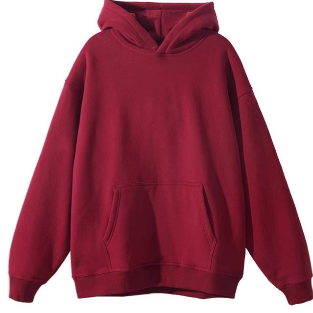 Autumn 2024 New Fashion American Style Trendy Brand Solid Color Hooded Sweater Casual Clean Pullover Trendy Top for Men