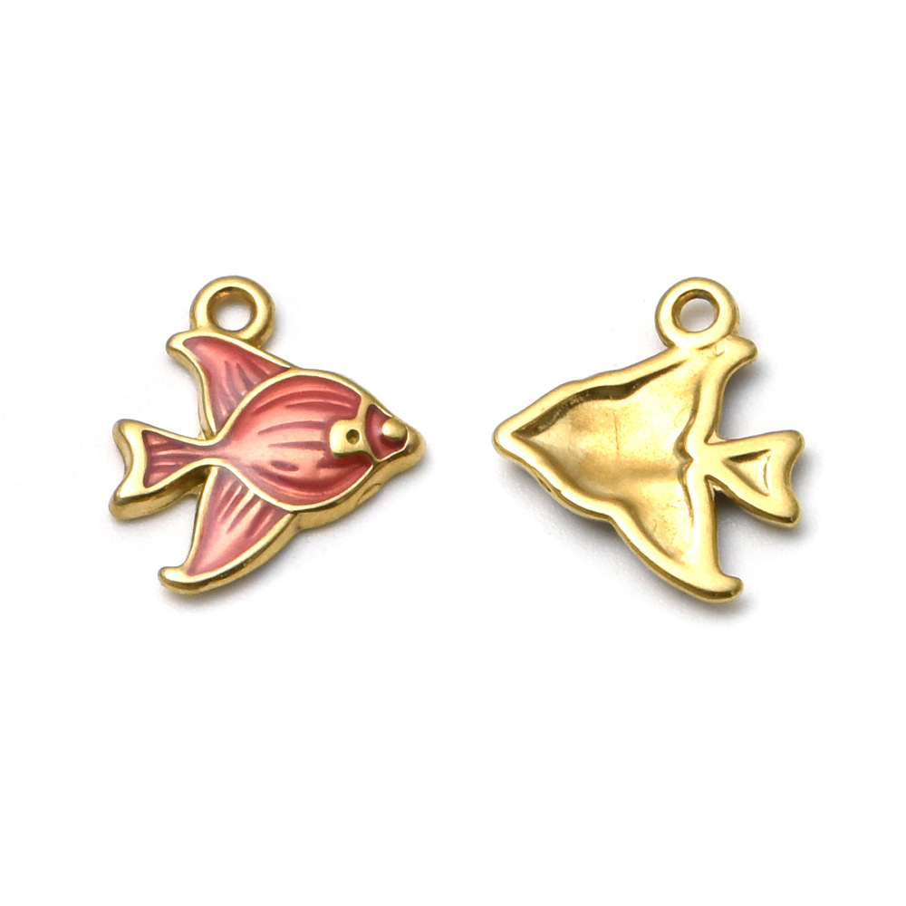 1 Piece 304 Stainless Steel Fish Polished Pendant DIY Ornament Accessories display picture 7