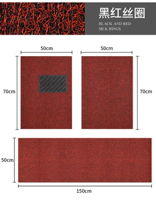 easy to clean door pedal, Ayaqaltılar (Kovriklər) - main-driver-black-red-10-thick