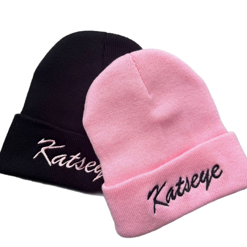 Girl Group Katseye Beanie Hat Hat Korean and Japanese Style Knitted Beanie Fan Support Pullover Hat