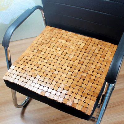 cushion bamboo three-piece set car seat: Cool pad - round-square-4242cm