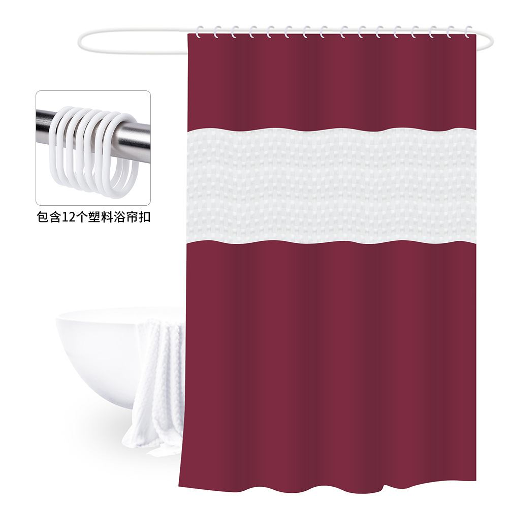 180*200 cortina de baño de empalme engrosada con hebilla PEVA cubierta de baño Cortina de ducha de partición de baño impermeable y a prueba de moho