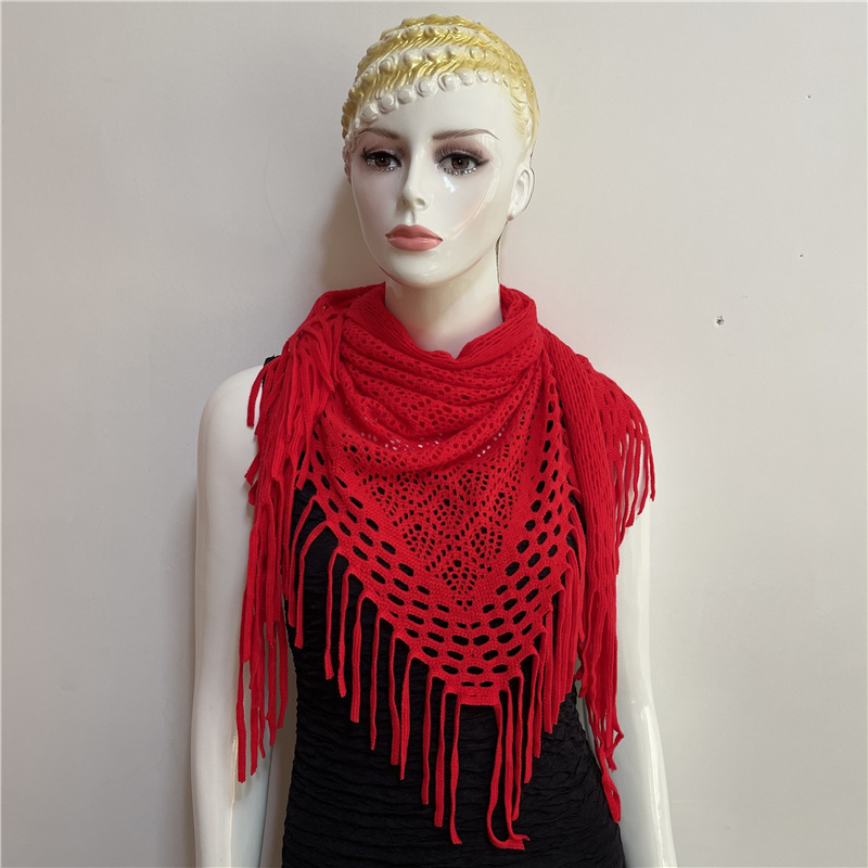 Women's Fashion Solid Color Imitation Cashmere Tassel Shawls display picture 43