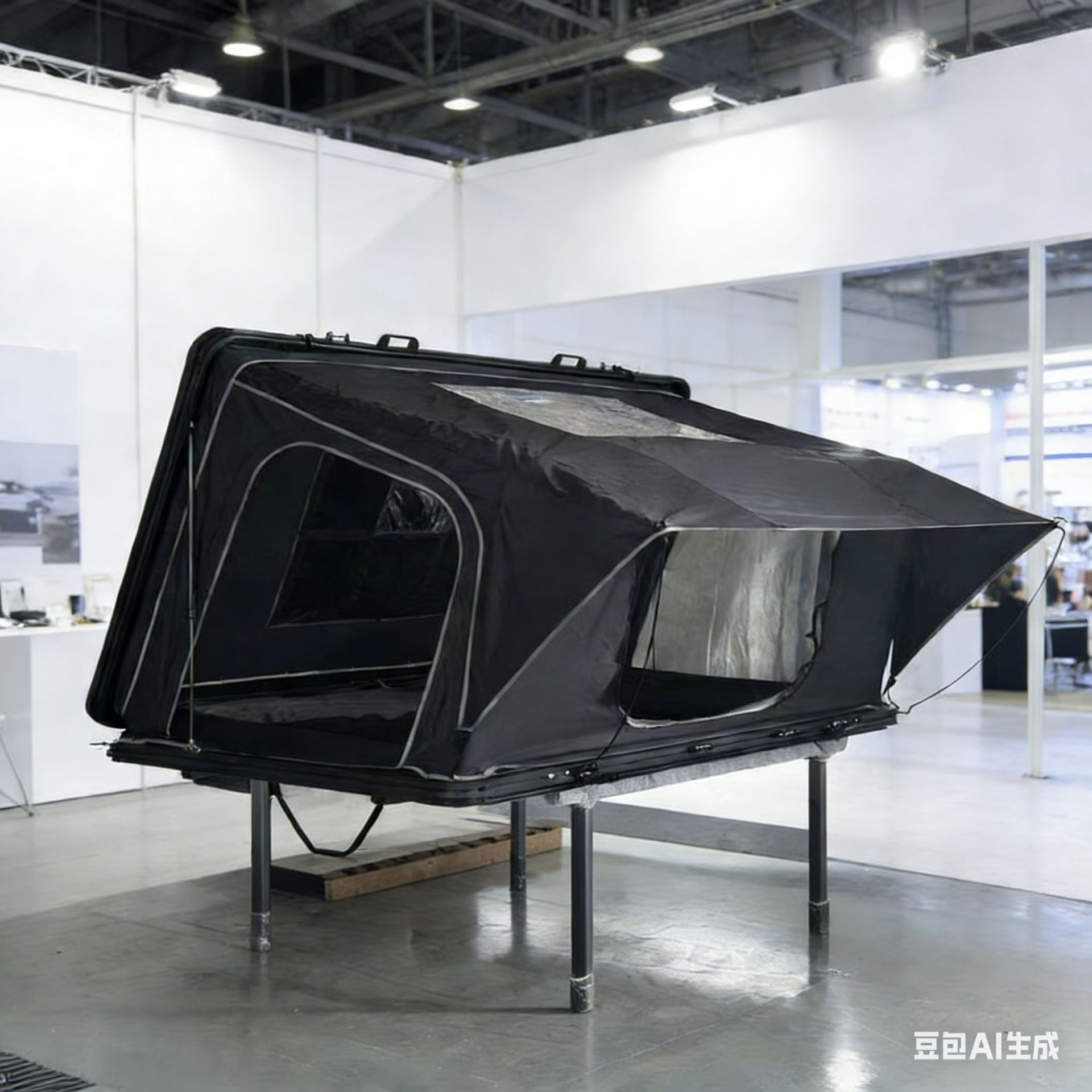 Car Roof Tent Side-Flip Model Suv Car-Mounted Hard Folding Aluminum Alloy Hard-Top Fully Automatic Quick-Open Portable Camping Tent