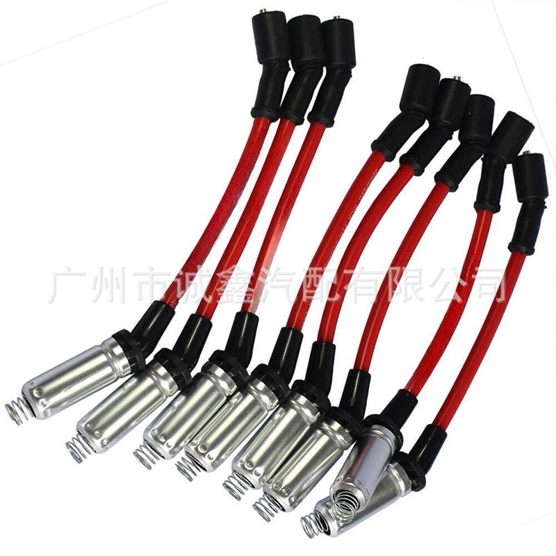 48322R Is Suitable for Buick Gm Chevrolet Spark Plug Harness Set Fire Wire Ignition Red 8.5cm