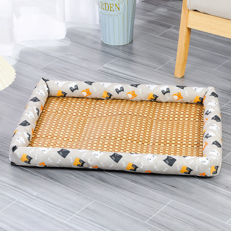 Straight Ice Summer Cat and Nest Pet Dog Bed Cool Mat_voghion.com
