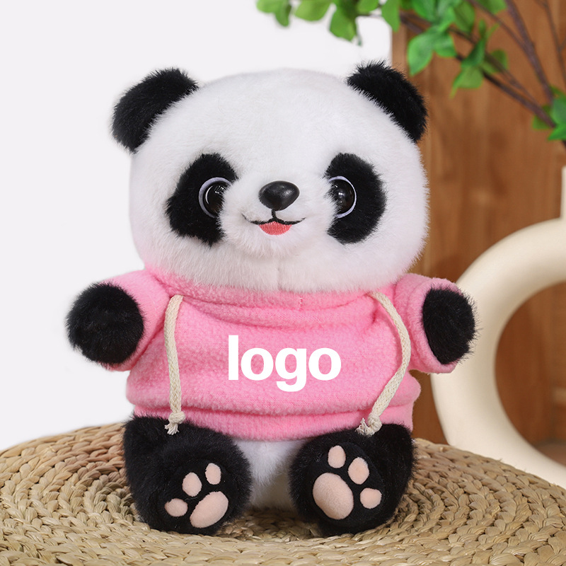 Juguetes de peluche Panda LOGO Coche 4s Tienda Juguetes Lindo Panda Simulado Muñeca Panda Regalo
