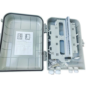 Abs 48-Core Optical Fiber Distribution Box Plastic Outdoor Distribution Box Waterproof Wall-Mounted Pole Direct Melt Box