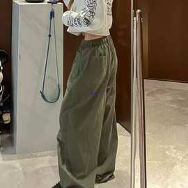 【】绿豆沙秋季新款百搭时尚显瘦显白休闲裤其它